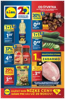 Lidl - aktuálny leták od 10.10.2024 do 13.10.2024