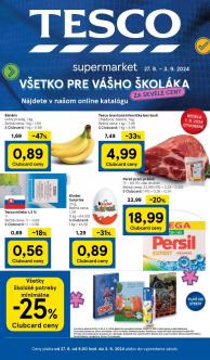 Tesco - aktuálny leták od 27.8.2024 do 3.9.2024