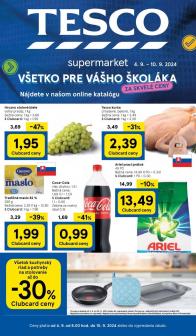 Tesco - aktuálny leták od 4.9.2024 do 10.9.2024